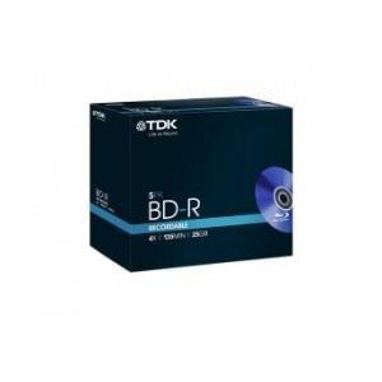 BD-R TDK (BLU-RAY) 25GB X4 (5-PACK BOX)