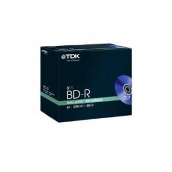BD-R TDK (BLU-RAY) DUAL LAYER 50GB X6 (5-PACK BOX)