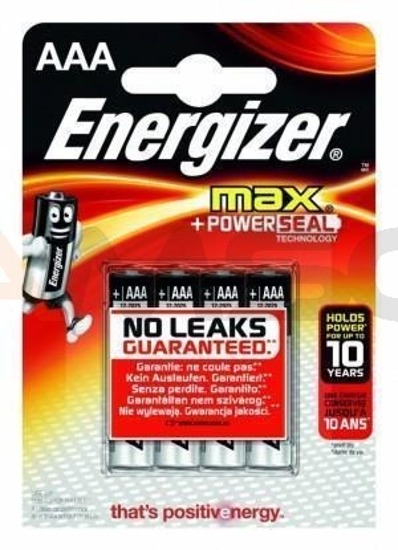 Bateria Energizer Max Alkaliczna LR03 AAA E91 4 szt. blister