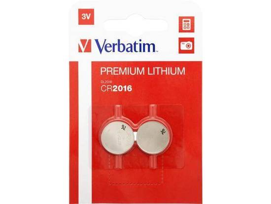 Bateria Verbatim CR2016 (2 szt blister)