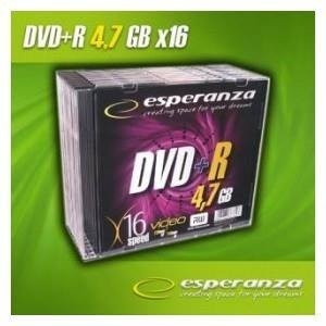 DVD+R Esperanza 16x 4,7GB (Slim 10)