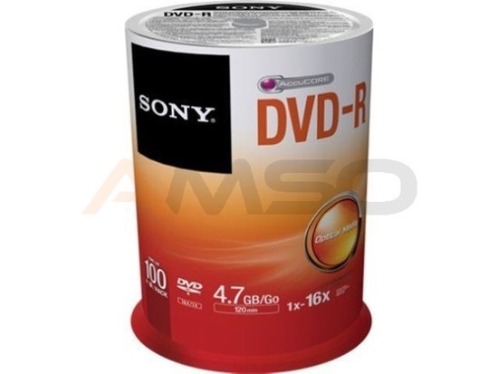 DVD-R Sony x16 4,7GB (Cake 100)