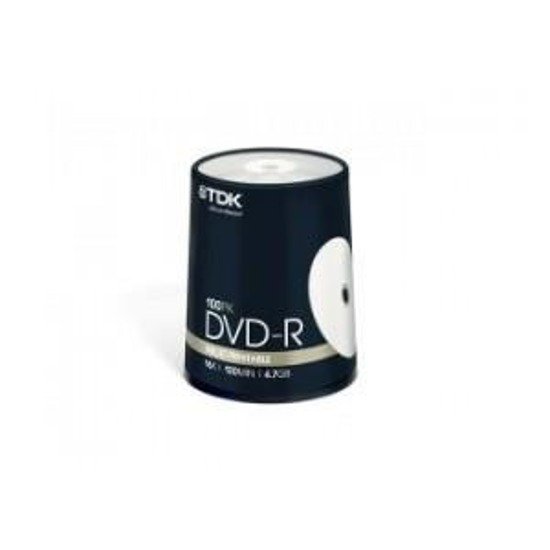 DVD-R TDK 16x 4,7GB (Cake 100) Printable