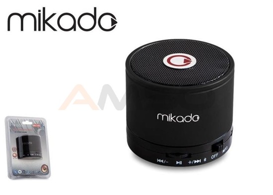 Głośnik Bluetooth Mikado MD-14BT Black Mikrofon MicroSD Metalowy