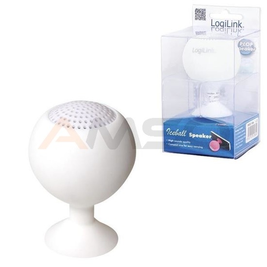 Głośnik LogiLink SP0030 IceBall z podstawką, biały