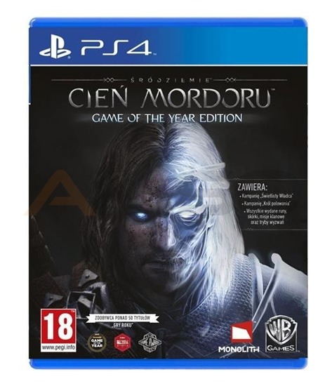 Gra Śródziemie: Cień Mordoru Game of The Year Edition (PS4)