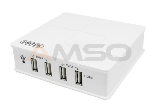 Hub USB Unitek Y-2154 do tabletów 2xUSB2.0/1A + 2xUSB2.0/2A, OTG
