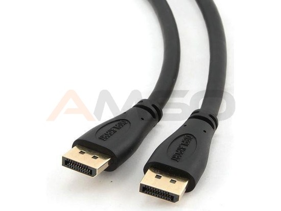 Kabel DisplayPort M/M 3M v1.2 (19PIN) GOLD czarny Gembird