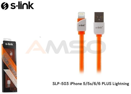 Kabel S-link SLP-503 USB - Lightning 1,0m 1A Orange iPhone/iPad