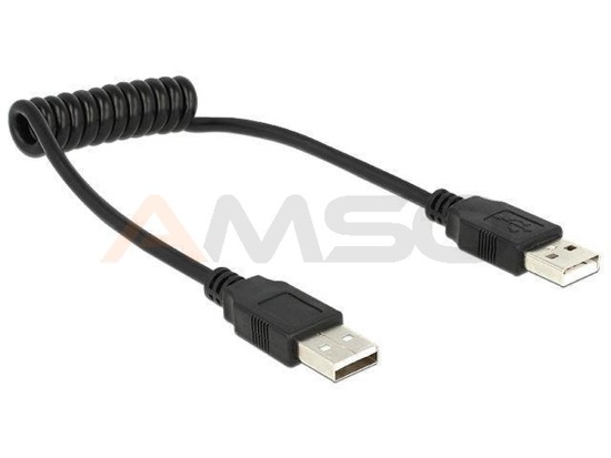 Kabel USB Delock AM-AM USB 2.0 spirala 0.2-0.6m