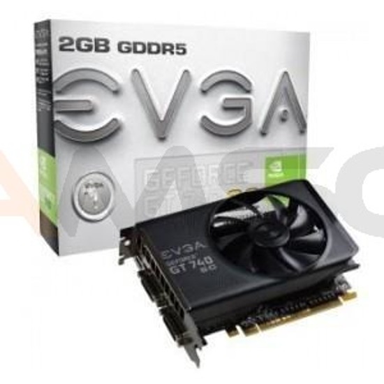 Karta VGA EVGA GT740 SC 2GB GDDR5 128bit 2xDVI+mHDMI PCIe3.0