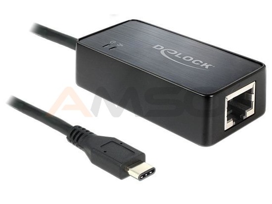 Karta sieciowa USB Delock Type-C(M) 3.1->RJ-45 1GB na kablu