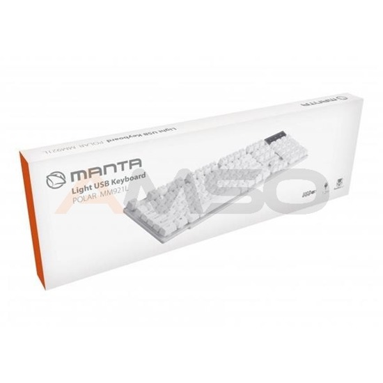 Klawiatura przewodowa Manta MM921N biała