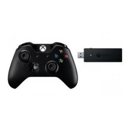 Kontroler / Gamepad Microsoft Xbox One + bezprzewodowy adapter dla Windows 10