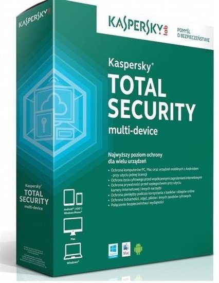 Licencja BOX Kaspersky Total Security - multi-device 3 stanowiska 1 rok (lic. dostępna także w ESD)