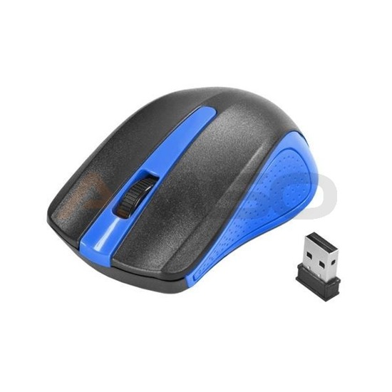 Mysz bezprzewodowa e5 M0353 optyczna czarno-niebieska
