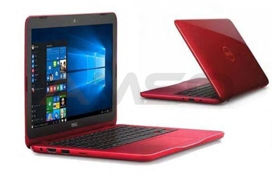 Notebook Dell Inspiron 11 3162 11,6"HD/N3700/4GB/500GB/iHDG/W10 czerwony