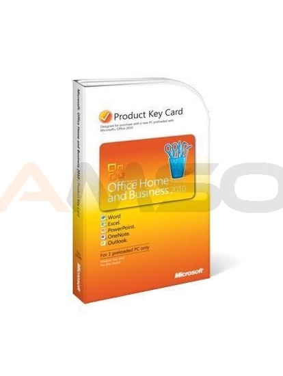 Office 2010 Home and Business GERMAN PC Attach Key PKC