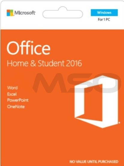 Oprogramowanie Office Home and Student 2016 Polish Medialess P2