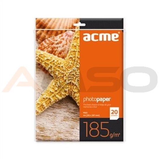 Papier fotograficzny ACME A4 185 g/m2 20 szt. matowy
