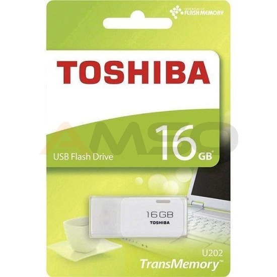 Pendrive Toshiba 16GB HAYABUSA U202 USB 2.0 Biały – RETAIL