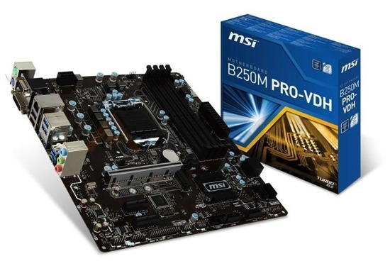 Płyta MSI B250M PRO-VDH /B250/DDR4/SATA3/M.2/USB3.0/PCIe3.0/s.1151/mATX