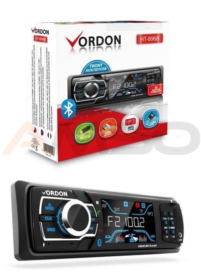 Radio Samochodowe Vordon HT-896B - Bluetooth/MP3/USB/SD/4x60W