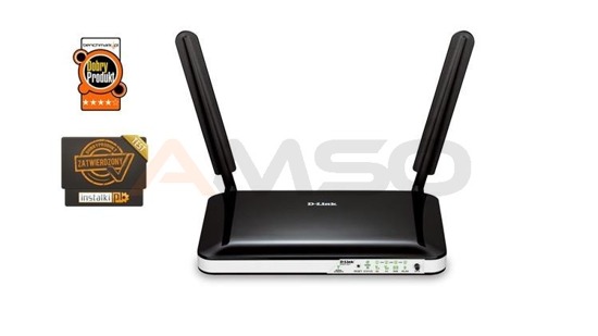 Router bezprzewodowy D-LINK DWR-921 Wi-Fi N z modemem 3G/4G LTE N150 1xWAN 4xLAN - towar poserwisowy