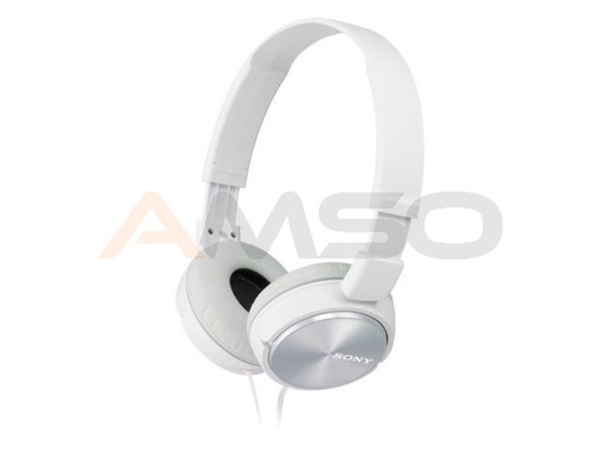Słuchawki Sony nauszne MDR-ZX310AP + mikrofon (białe)