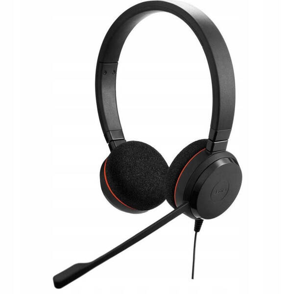Słuchawki przewodowe z mikrofonem Jabra Evolve 20 MS Stereo Czarne Gaming