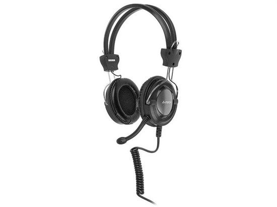 Słuchawki z mikrofonem A4Tech HS-19-1 czarne
