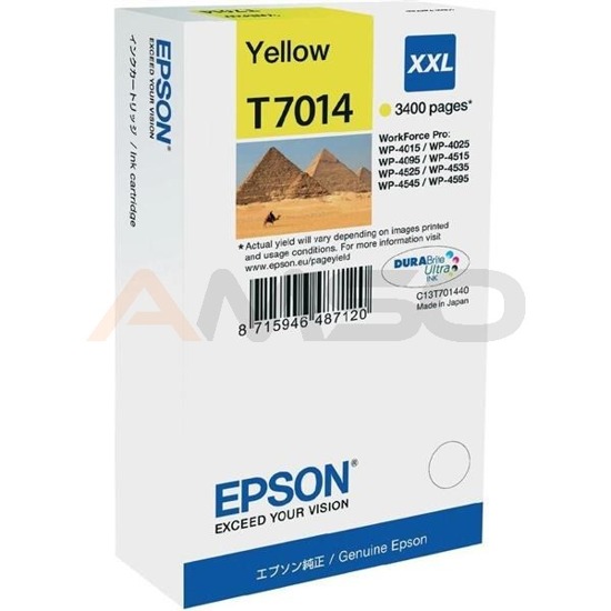 Tusz Epson T7014 Yellow XXL