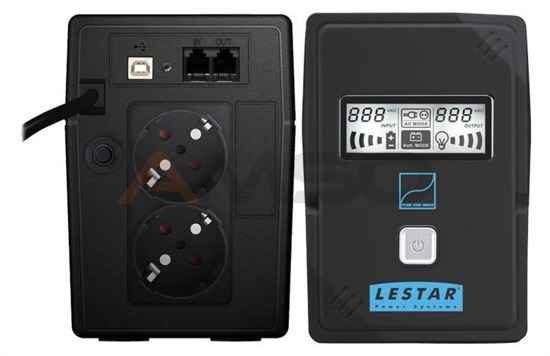 UPS Lestar SIN-830Es L-INT AVR LCD Sinus 2xSCH USB RJ BLACK