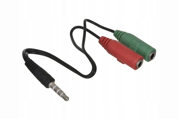 Adapter Audio Kabel MiniJack / MiniJack x2 AK-AV-08 15 cm