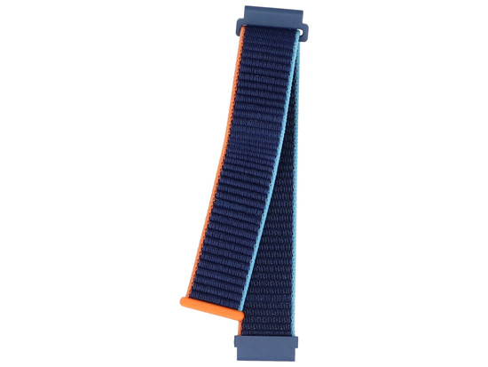 Nowy pasek do smartwatcha GlacierX Grip Strap Nylon Ocean Blue Atramentowo-pomarańczowy 22mm