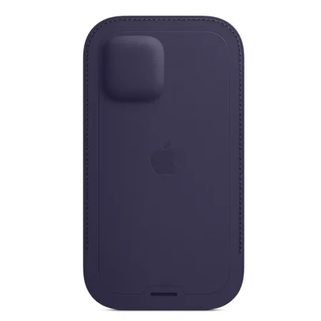Oryginalny Skórzany Futerał Magsafe Apple iPhone 12 Pro Max Deep Violet