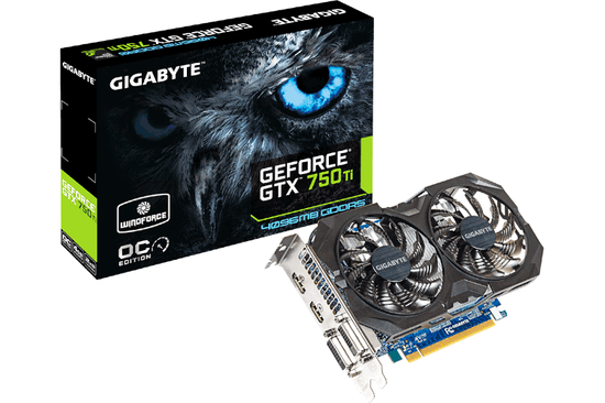 NOWA Karta Graficzna Gigabyte GeForce GTX 750Ti 4GB 128bit GDDR5