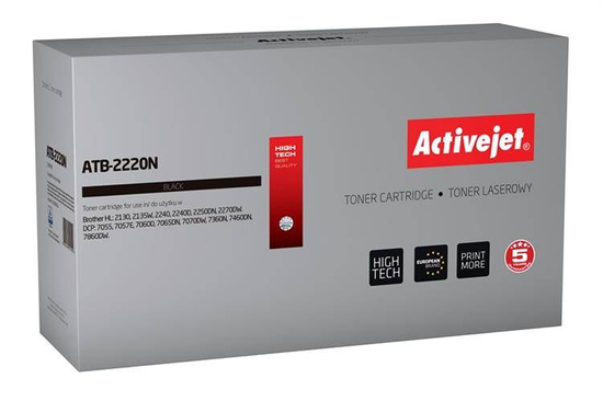 Toner Activejet ATB-2220N (zamiennik Brother TN-2220/TN-2010; Supreme; 2600 stron; czarny)