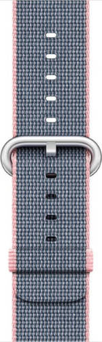 Oryginalny Pasek Apple Watch Woven Nylon Light Pink - Midnight Blue 38mm