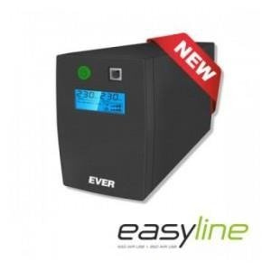 Zasilacz awaryjny UPS Ever Line-Interactive EASYLINE 850 AVR 2xSCH USB RJ-11 LCD Bl
