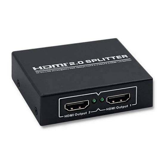 QOLTEC AKTYWNY RODZIELACZ HDMI SPLITTER | V.2.0 | 1X2