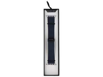 Nowy pasek GlacierX Leather Magnetic Buckle Midnight Blue do Apple Watch 42/44/45/49mm Granatowy