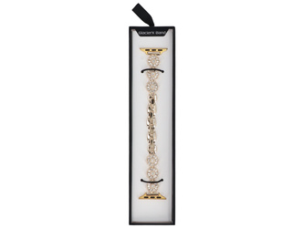 Nowa bransoleta do smartwatcha GlacierX Zirconia Flower Chain Bracelet Gold do Apple Watch 38/40/41mm złoty