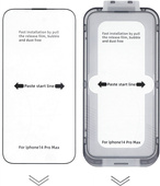 Nowe szkło hartowane do Apple iPhone 14 Pro Max + ramka Easy Kit