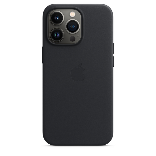 Original Apple iPhone 13 Pro Max Leather Midnight Leather Case