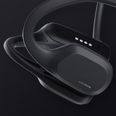 Nowe Wodoodporne Słuchawki Bluetooth z Przewodnictwem Kostnym Occamo SwimBeat na Basen do Pływania IP68 Czarne