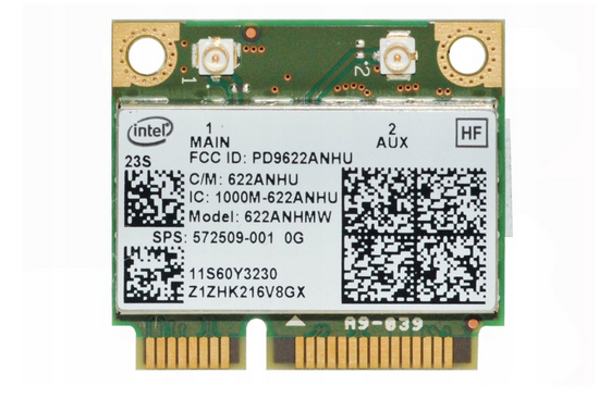 Karta WiFi WLAN Intel 572509-001 622ANHMW HP MiniPCI-E