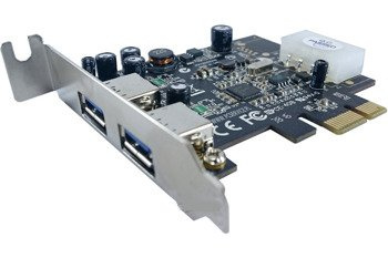 Karta Kontroler USB 3.0 PCI-E x1 2xUSB Niski Profil