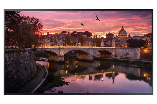 Powystawowy Monitor Samsung QB65R 65" LED VA 3840x2160 Czarny Bez Podstawki