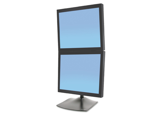 Ergotron Pionowy Uchwyt Do 2 Monitorów DS100 Czarny (33-091-200) LCD 17-24''